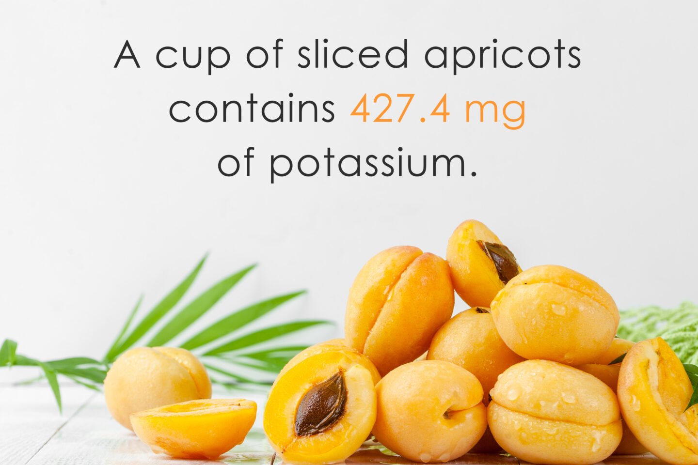 potassium in apricots