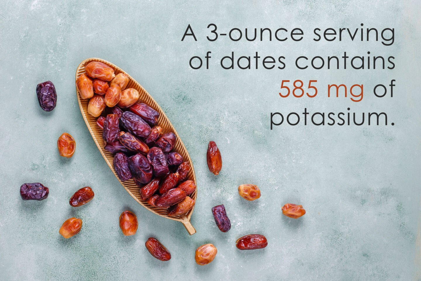 potassium in dried dates