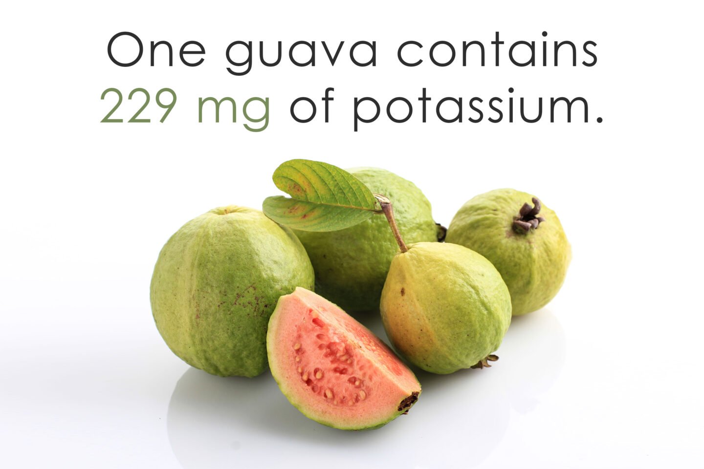 potassium in guavas