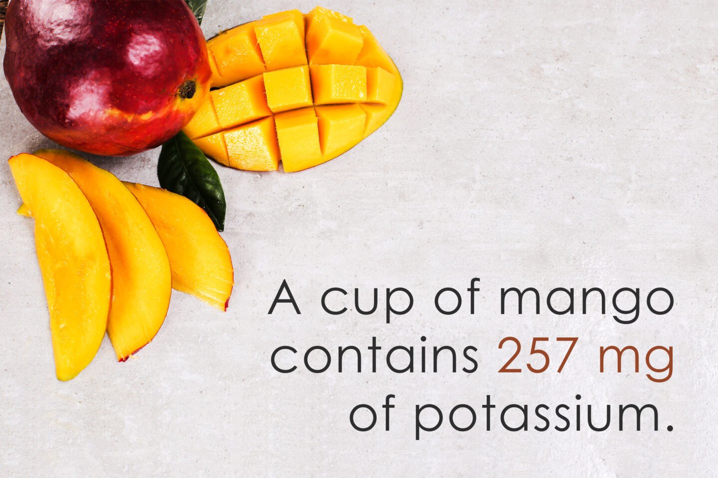 potassium in mango