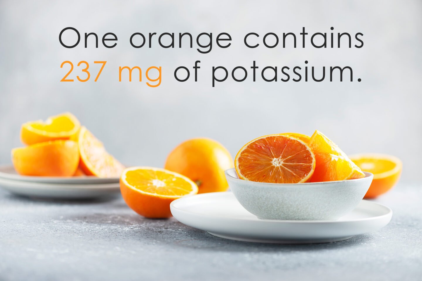 potassium in oranges