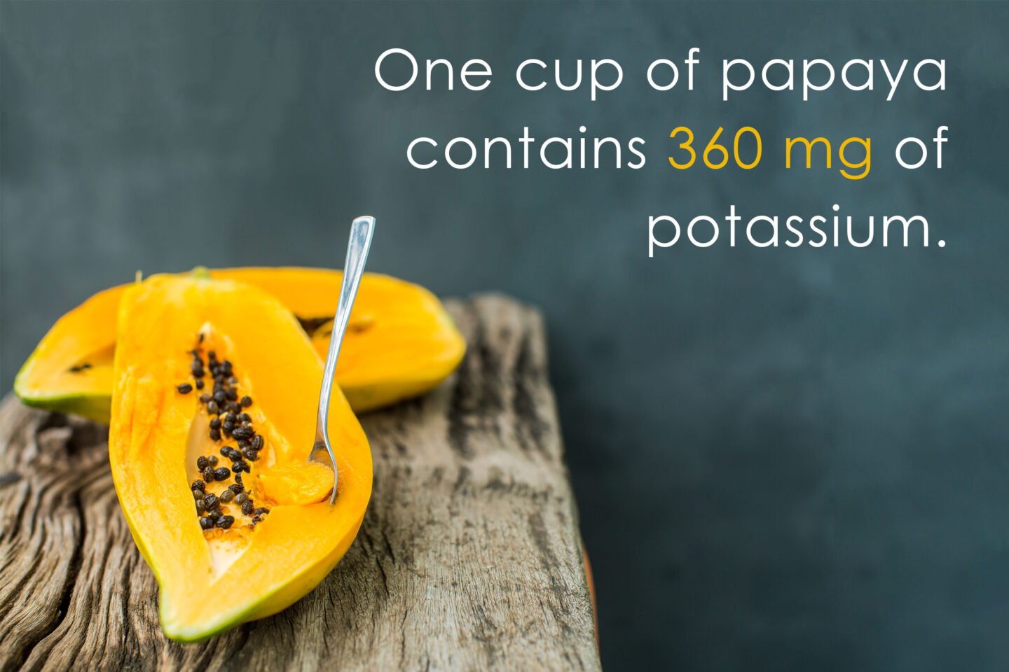 potassium in papaya