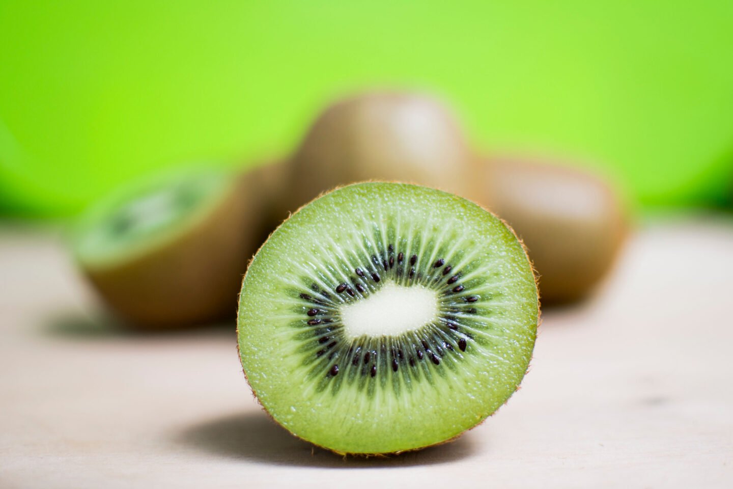 ripe kiwi fruits