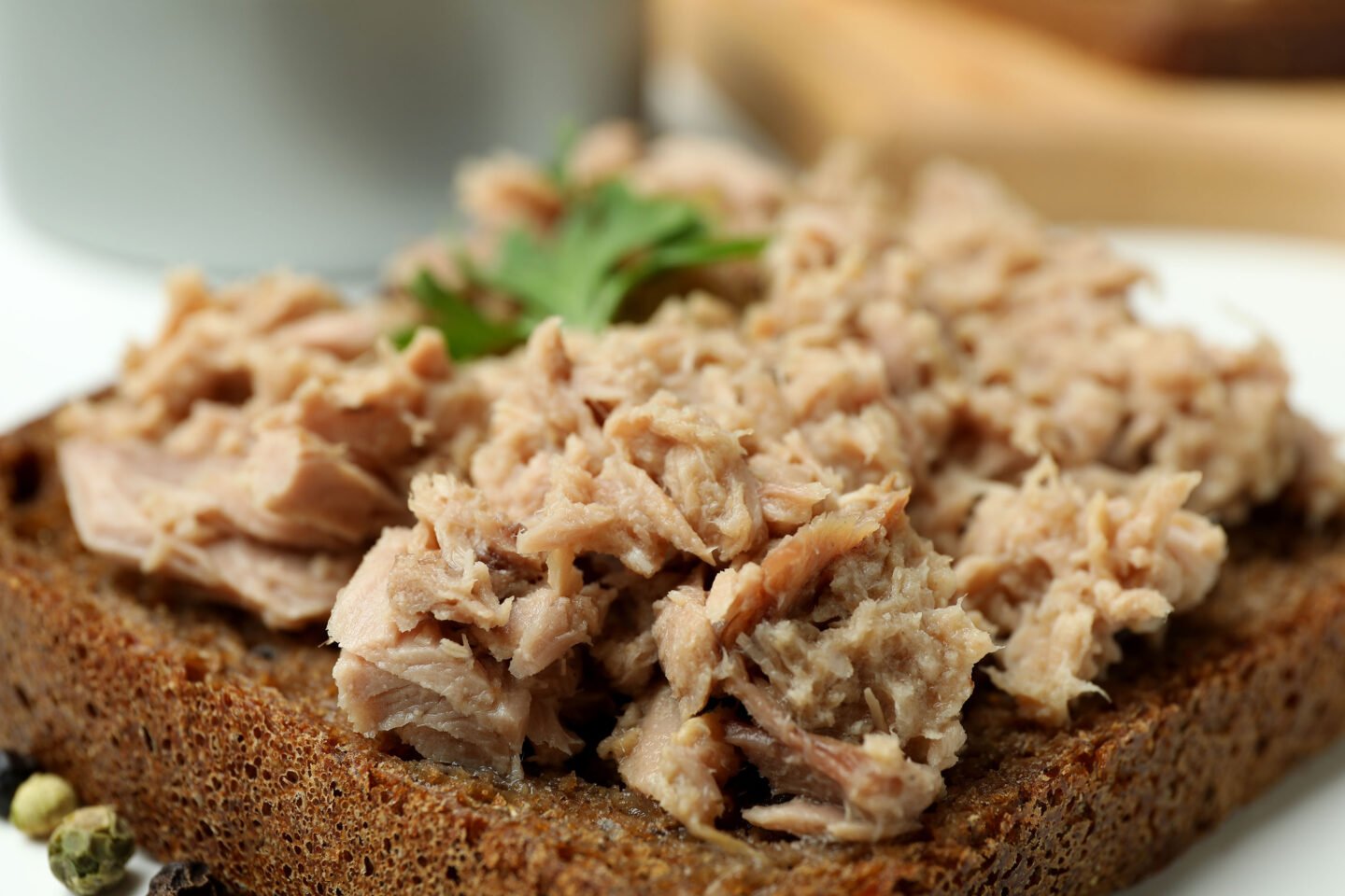 sandwich with tasty canned tuna