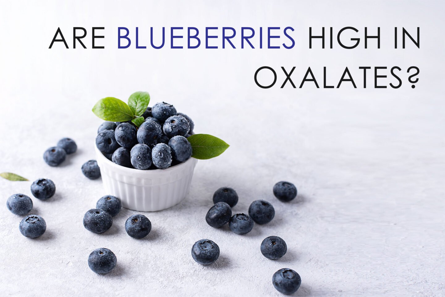 are blueberries high in oxalates
