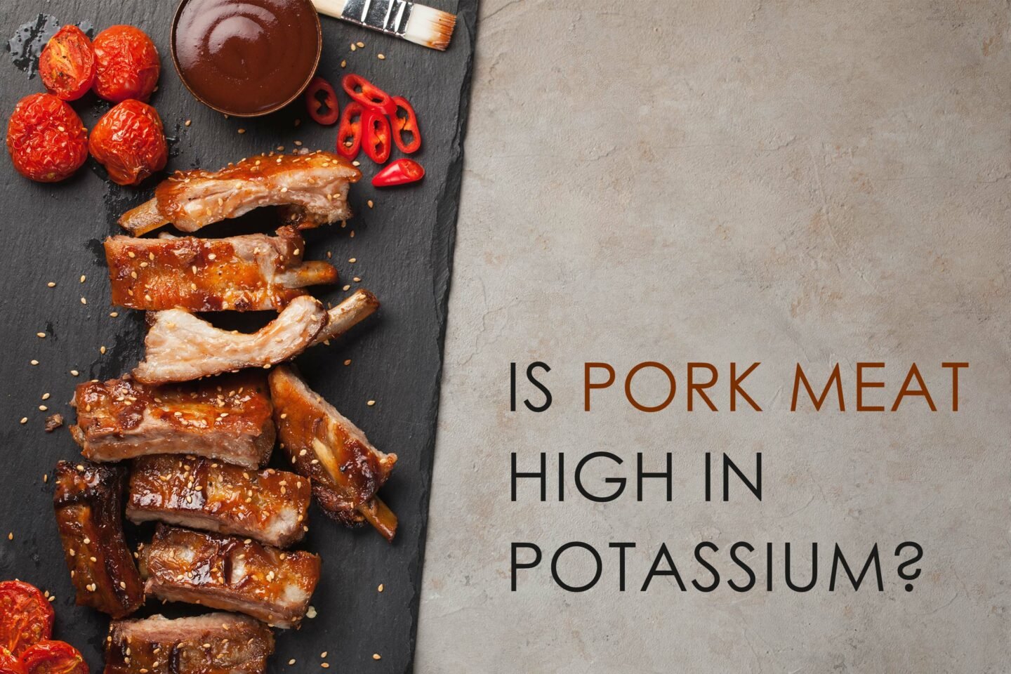 is pork meat high in potassium