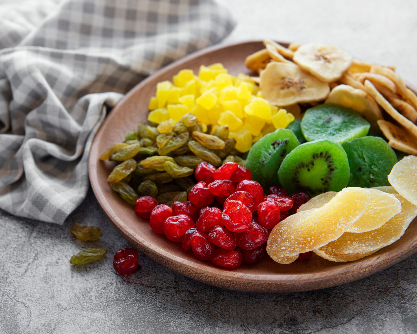 various dried fruits