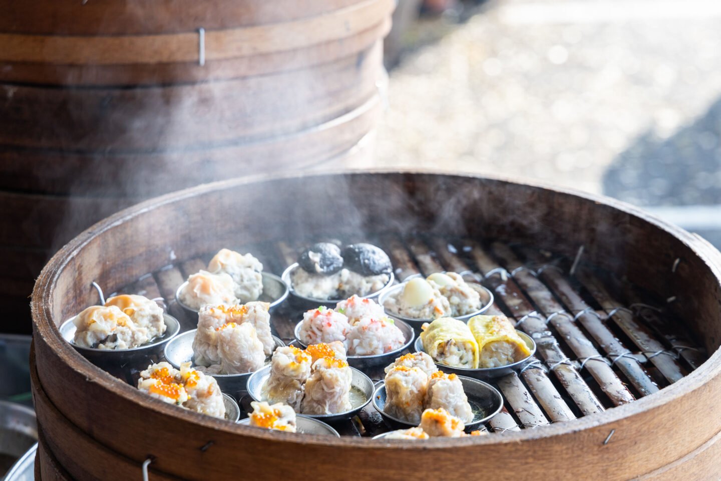 various steamed dim sum