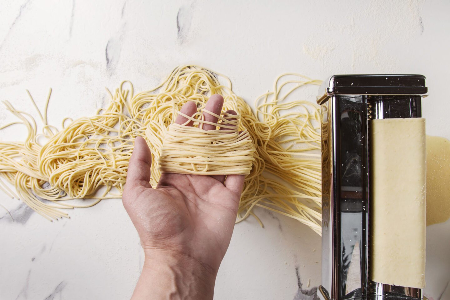 homemade uncooked pasta