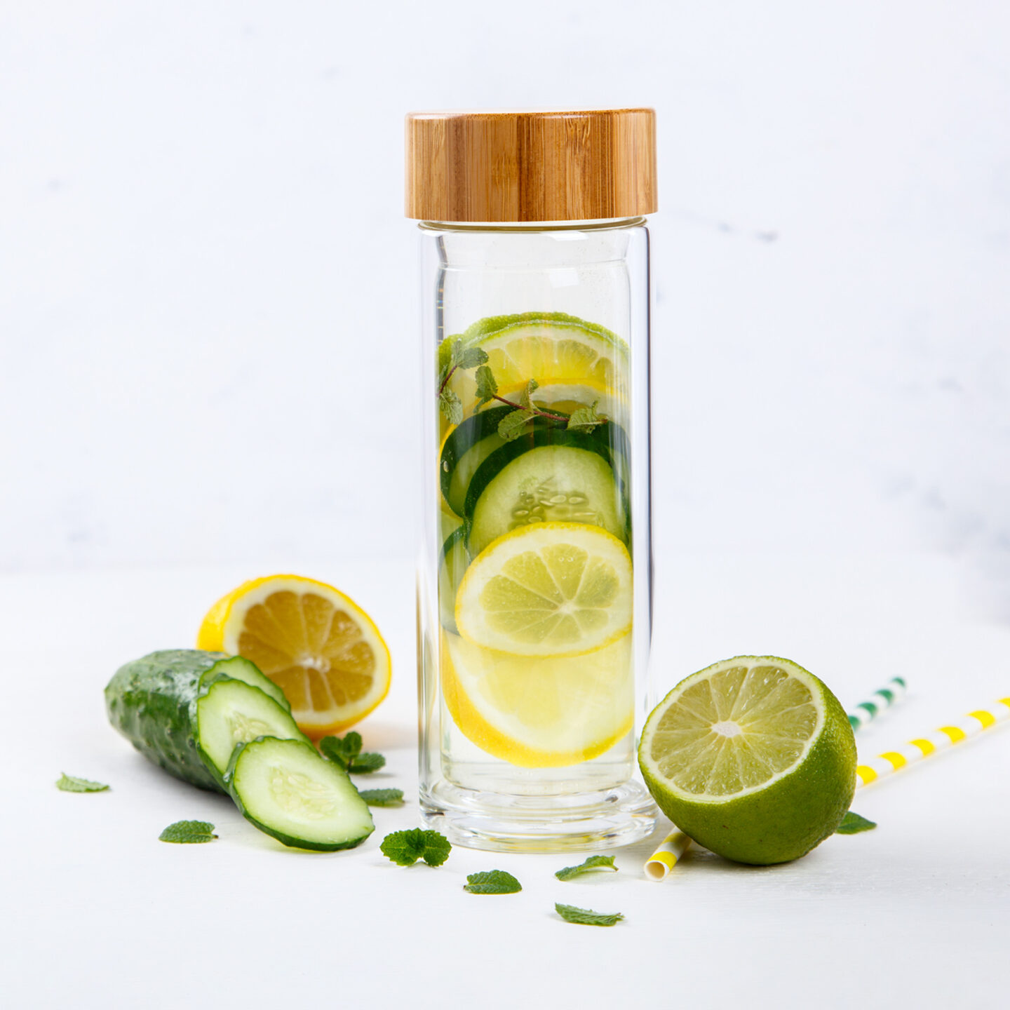 infused water with lemon