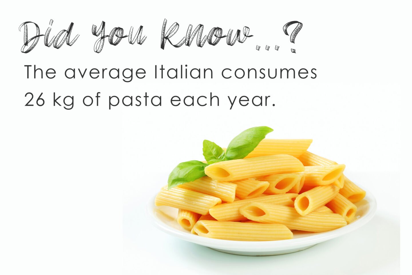did you know how much italians consume pasta