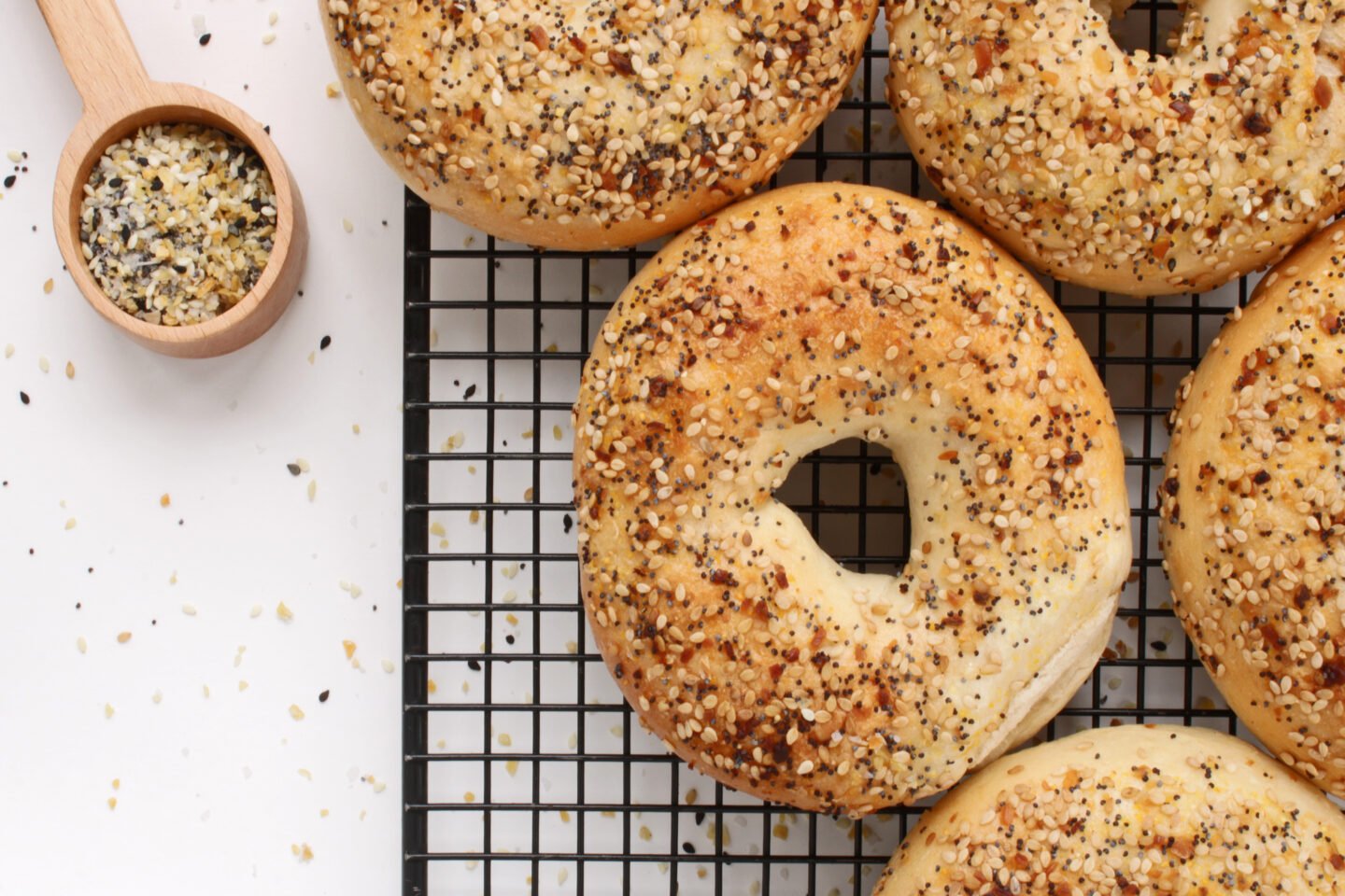 making everything bagels bagels and toppings