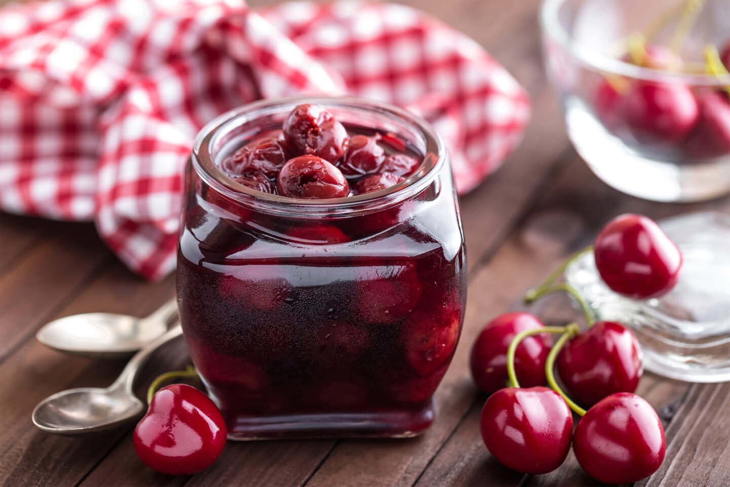 cherry preserve canned cherries in syrup