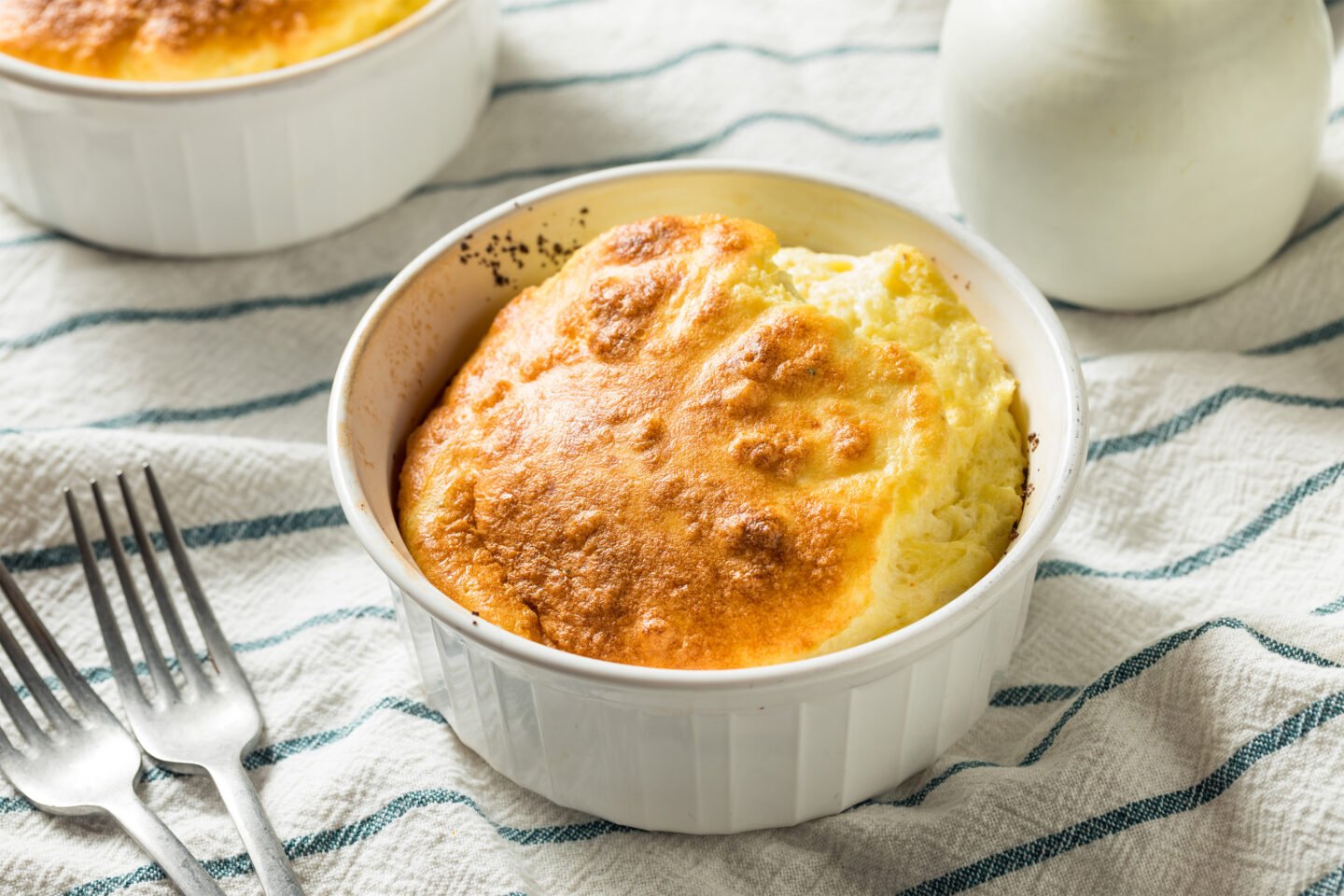 homemade egg and cheese souffle