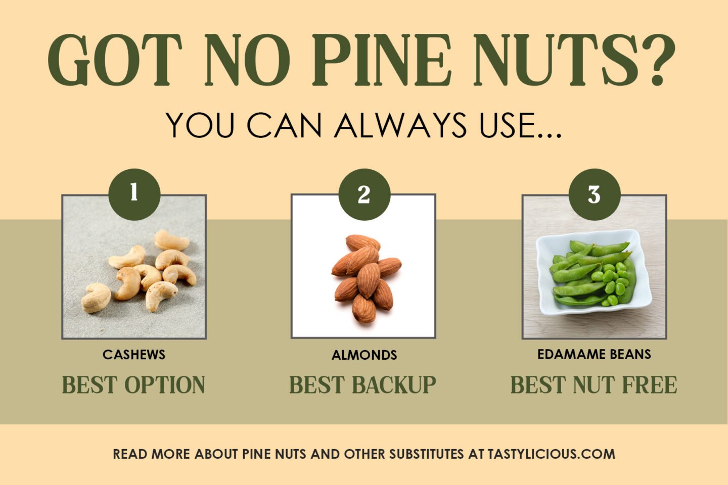 got no pine nuts