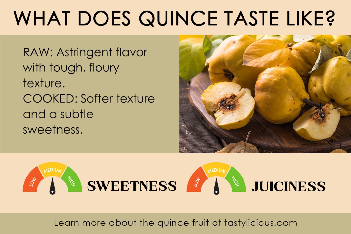 what does quince fruit taste like