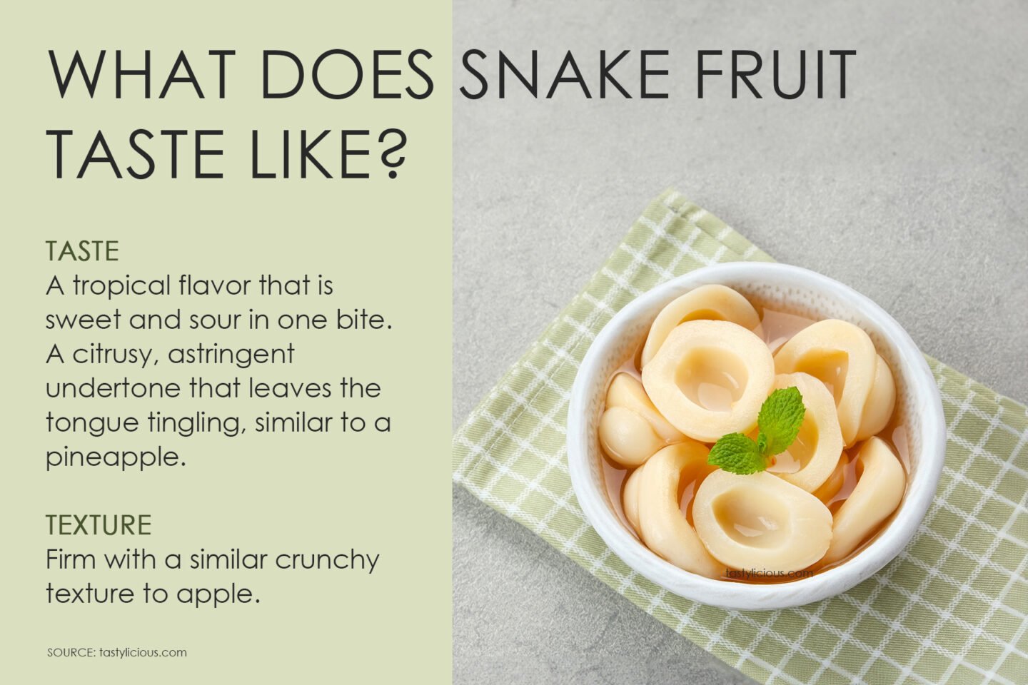 what does snake fruit taste like