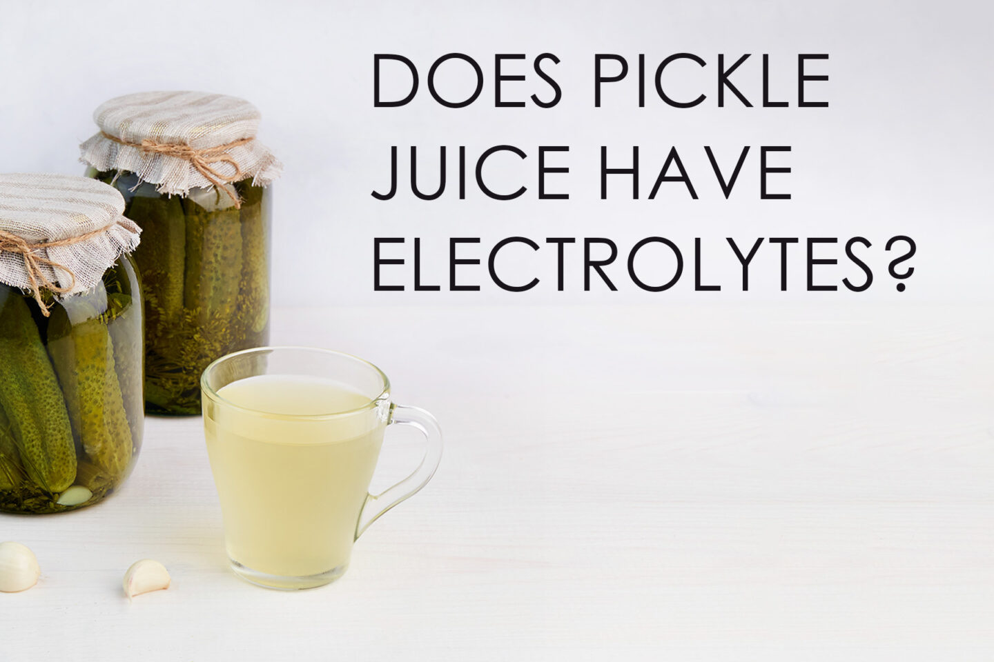 does pickle juice have electrolytes