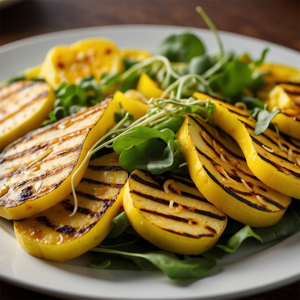 Grilled Summer Squash Salad Recipe - Tastylicious