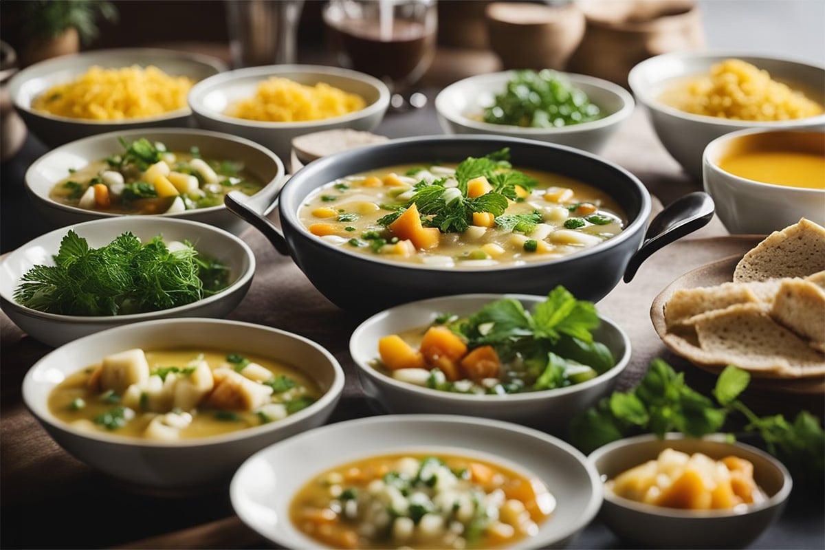 all kinds of soups