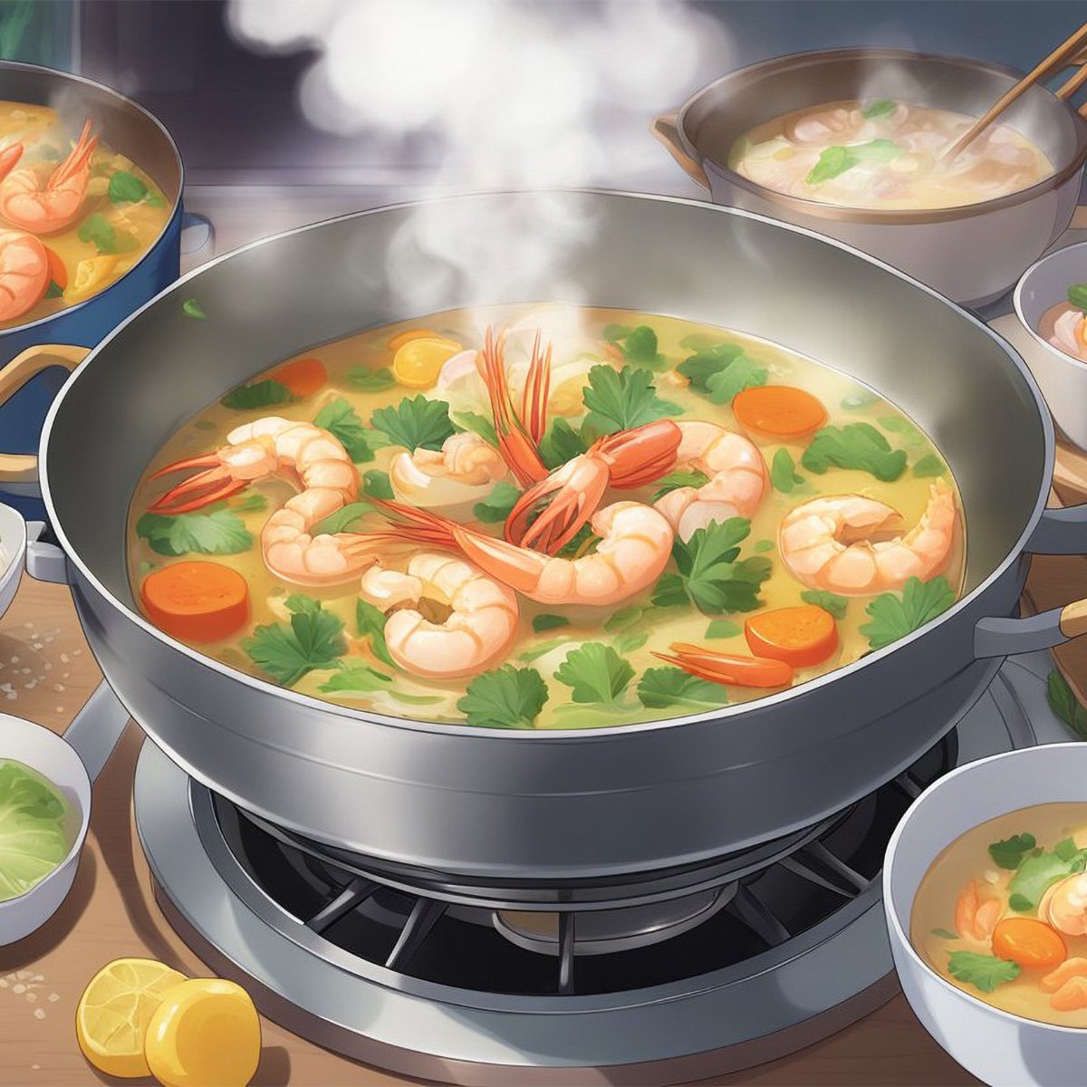 Coconut Curry Shrimp Soup - Tastylicious