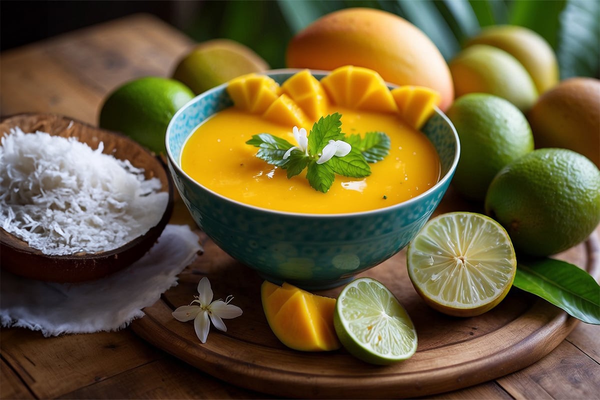mango coconut soup