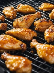 Peach Glazed Chicken Wings