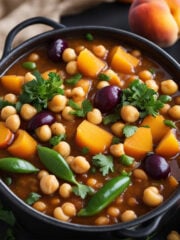 Mediterranean Peach and Chickpea Stew