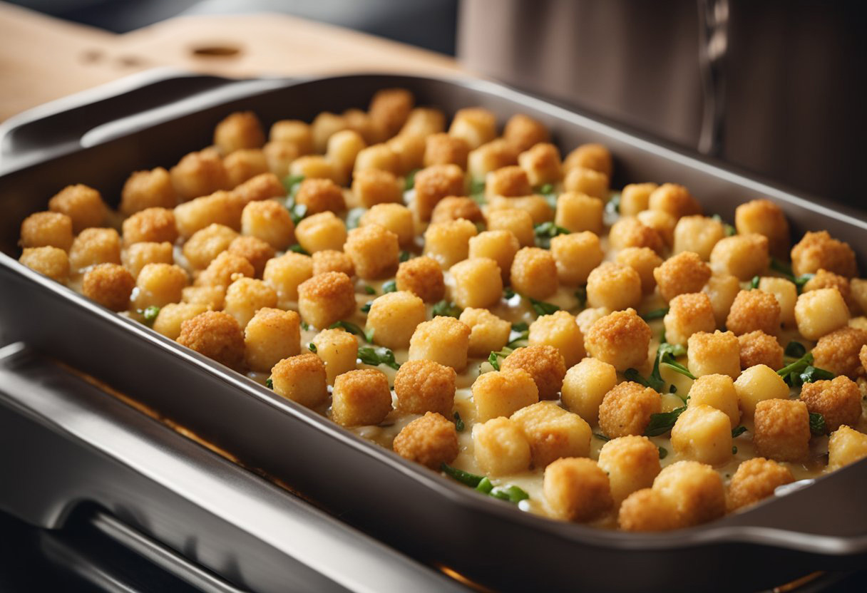 baking tater tot hotdish