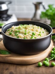 Basil Pea Risotto