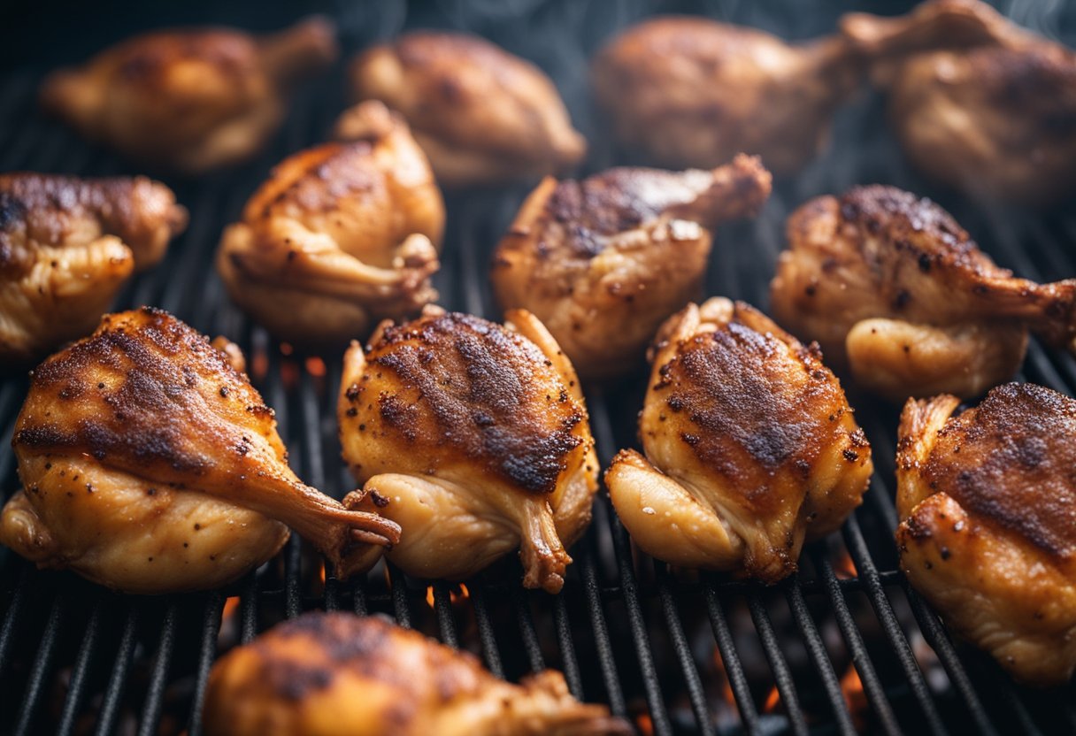 roasted spring chickens spiced