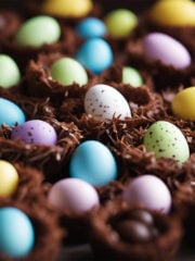 chocolate coconut egg nests