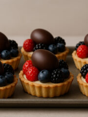 chocolate egg fruit tarts recipe