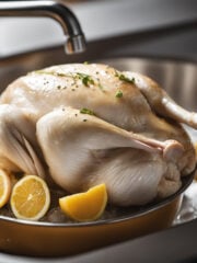 how to wash raw whole chicken