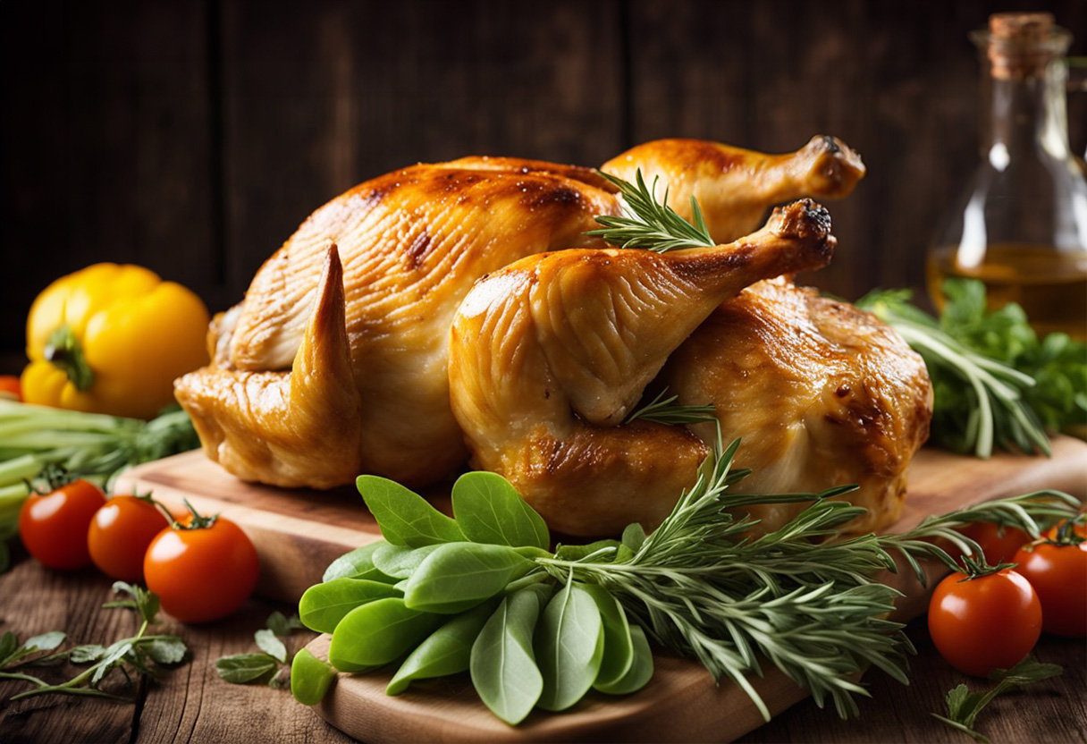 whole roasted chicken