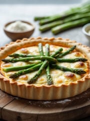 asparagus and gruyere tart