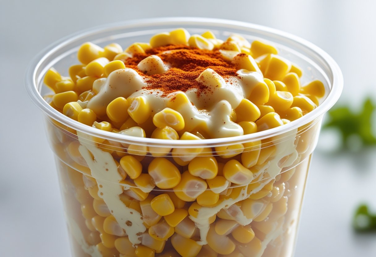 cheesy elote in cup