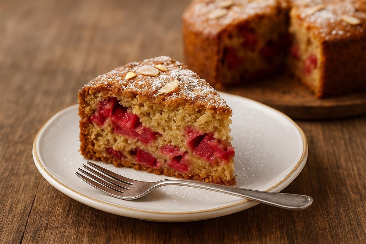 rhubarb coffee cake