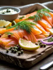smoked salmon platter