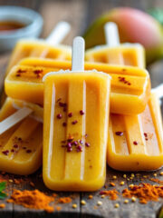 Mango Chamoy Popsicles
