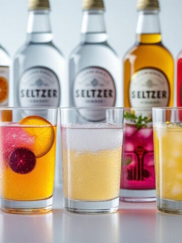 mixers seltzers tonics