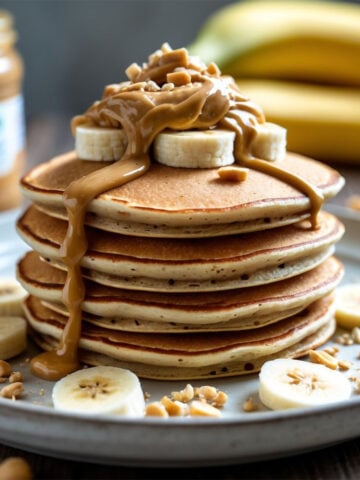 peanut butter banana pancakes