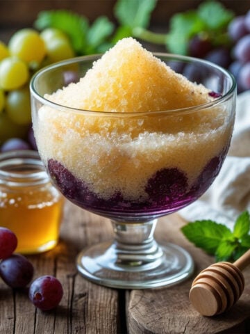 roman honey and grape granita recipe