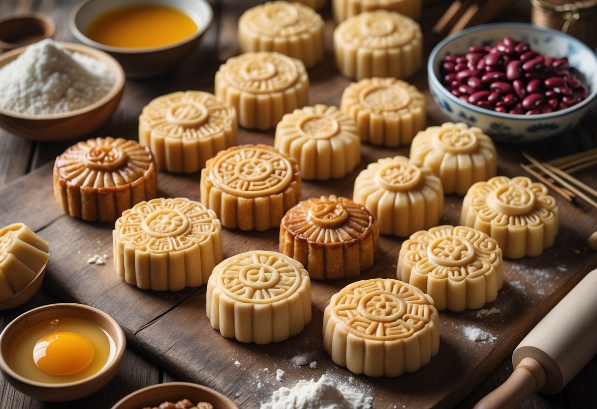 moon cakes brownish skin