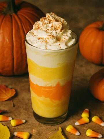 Candy Corn Pumpkin Milkshake Recipe