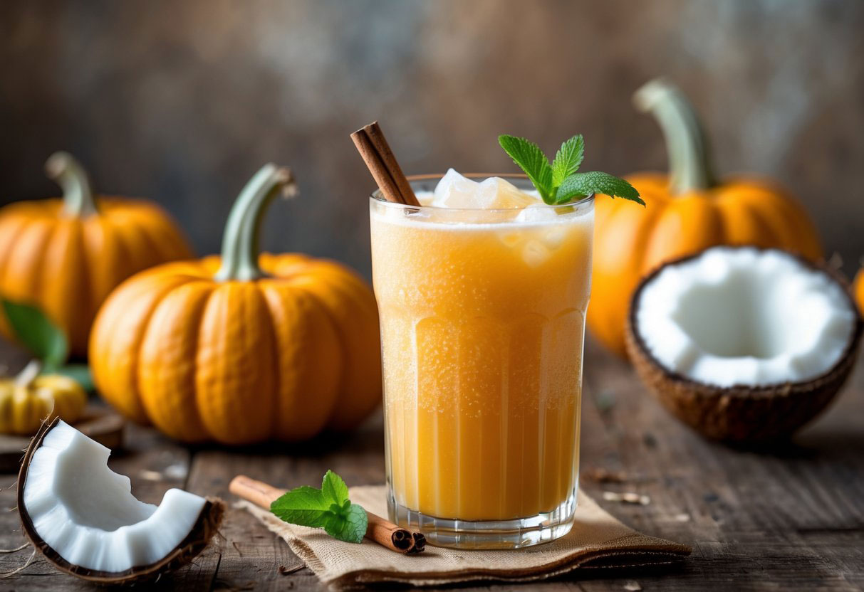 pumpkin coconut drink