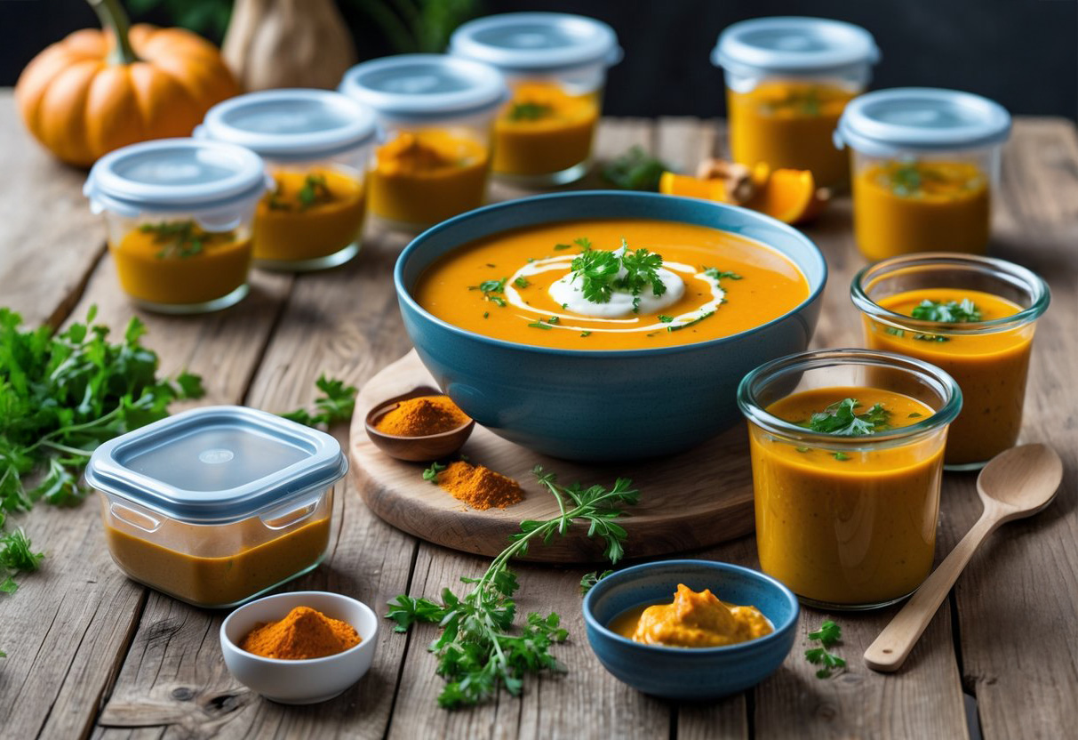 pumpkin curry soup storage