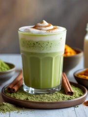 Iced Pumpkin Matcha Latte (Balanced & Creamy)