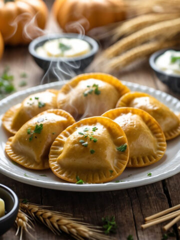 pumpkin pierogi