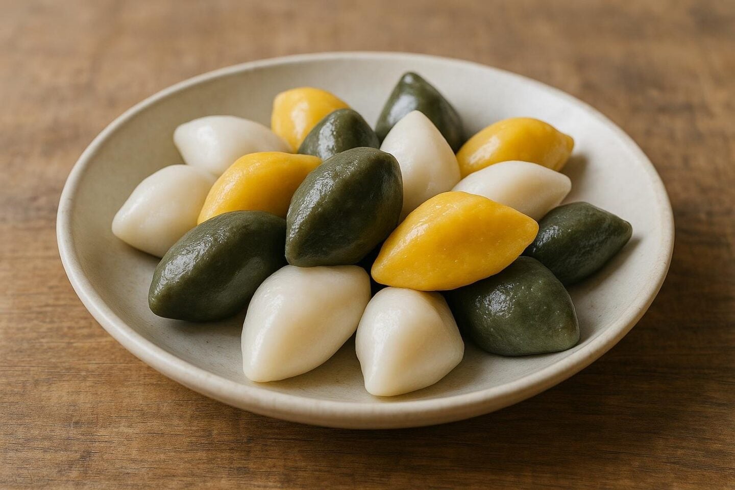 songpyeon rice cakes in a bowl